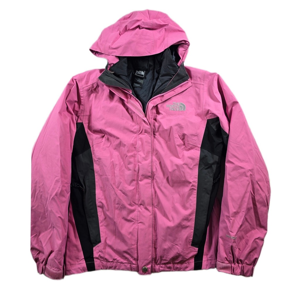 The North Face 3 in 1 Jacket Womens Small Pink Nylon HyVent Triclimate Coat Ski